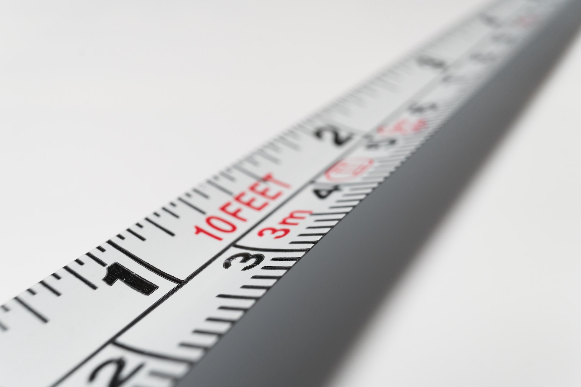 tape measure in white