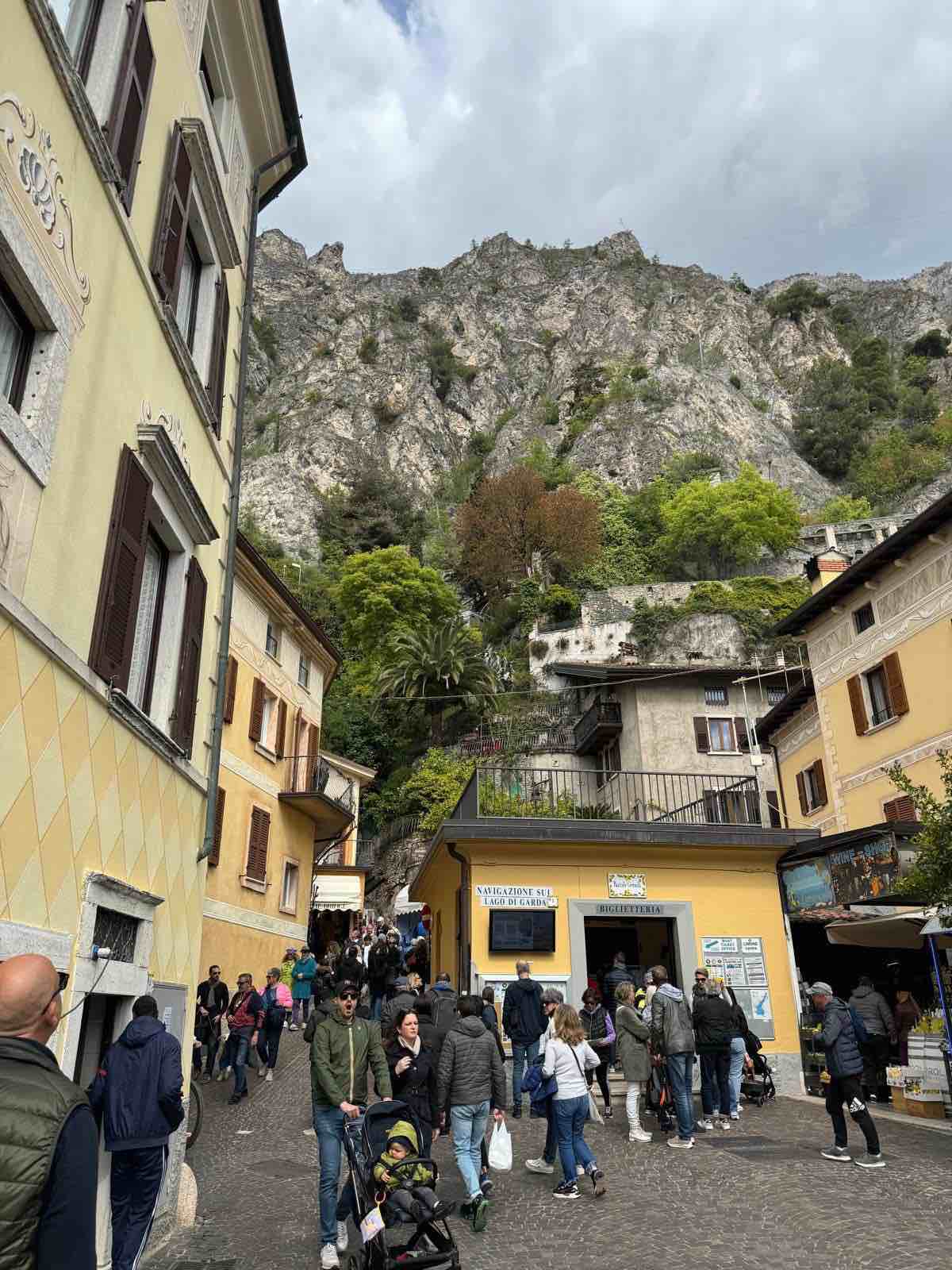 Limone sul Garda on the western shore of lake Garda